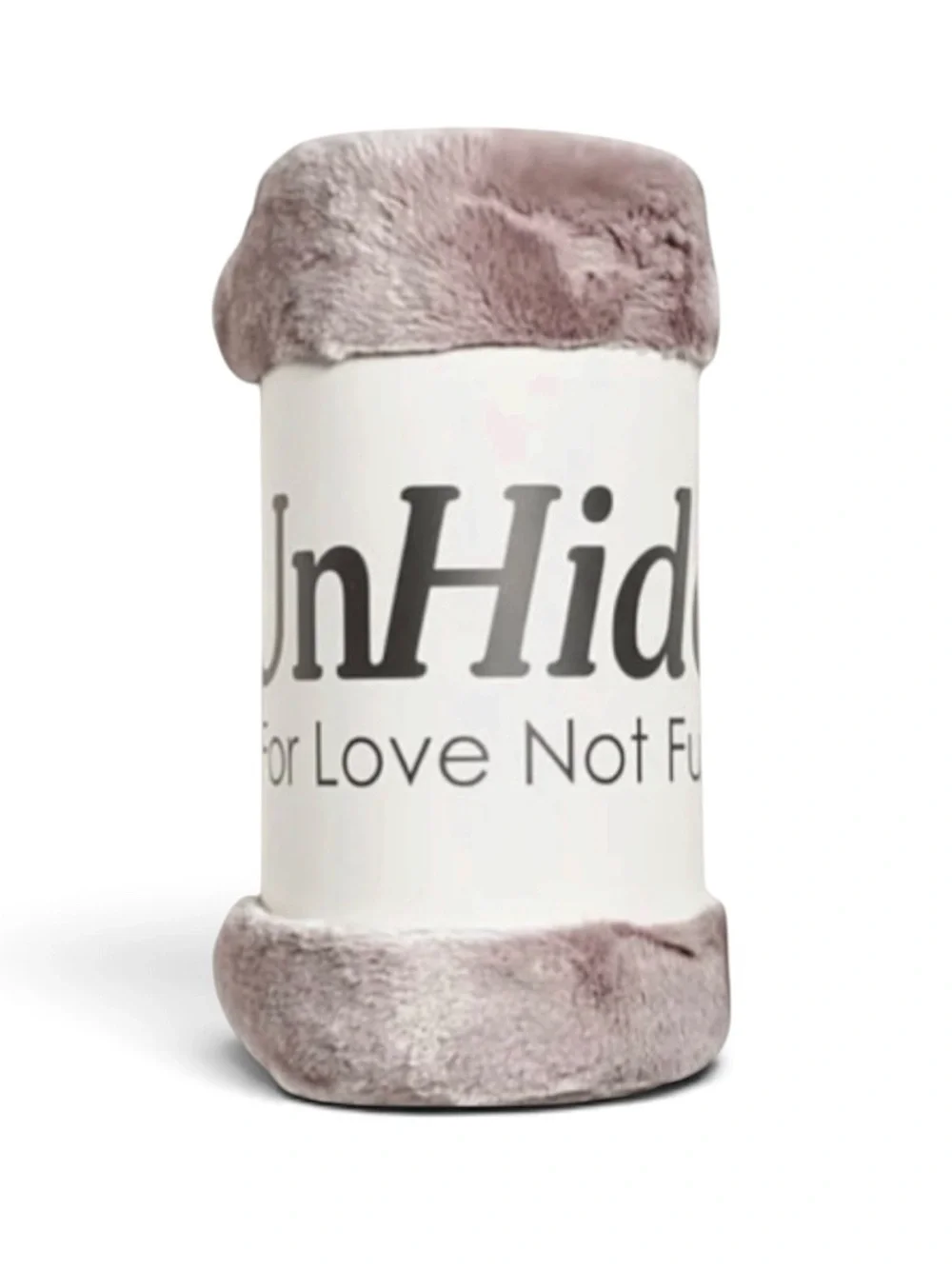 UnHide Lil’ Marsh Small Rosy Baby Faux Fur Throw - Lightweight Faux Fur Blanket